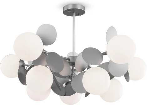 Потолочная люстра на штанге Freya Satellite FR5165PL-10S (220V, шарики)