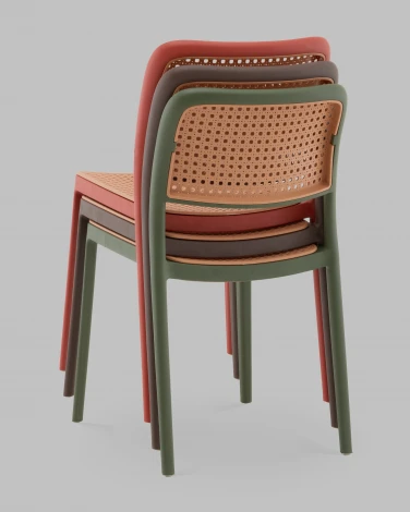 Стул Yona пластиковый коричневый Stool Group арт.УТ000040840