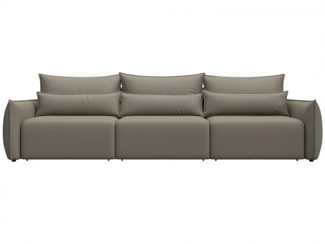 Диван прямой Лига-051 НПБ Лонг (ЛДСП,Брус,Фанера/Пластик/Экокожа/Бежевый) Лига Диванов 129882