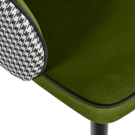 Стул Paola зеленый с жаккардом Bradex Home RF 0258