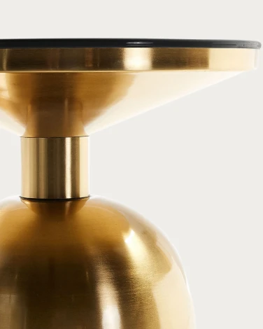 Журнальный стол La Forma (ex Julia Grup) Physic (Черный,Золотой/ Металл,Железо,Латунь)