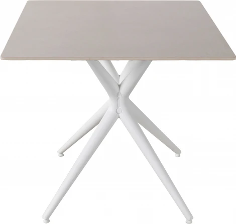 Стол обеденный JET CERAMIC квадратный 80*80 (Термопластичный полимер, Белый)