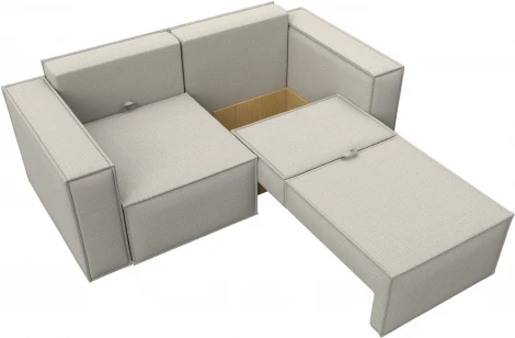 Диван прямой Куба мини (Бежевый/Рогожка) Лига Диванов арт.121889