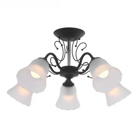 Потолочная люстра IDLamp Lauretta 872/5PF-Argentoscuro