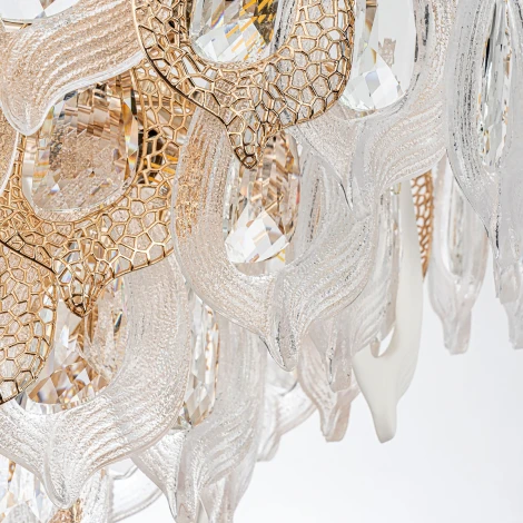 Подвесная люстра хрустальная Modelux ML.6197.600 GD