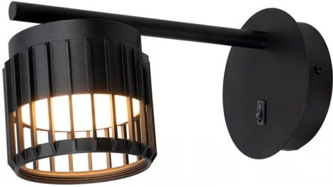 Настенный светильник Arte Lamp Atria A8032AP-1BK (220V, выключатель)