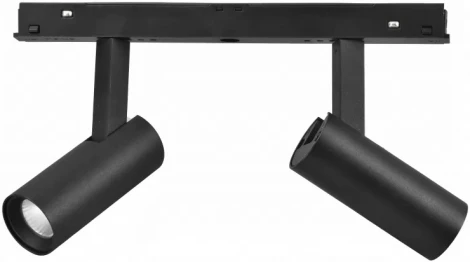 Трековый магнитный светильник 48V iLedex Vision48/22 SMART 4822-005-D34-16W-40DG-BK (регулировка яркости, управление смартфоном, умный дом - Алиса, круглые)