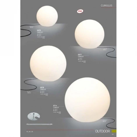 Наземный светильник Nowodvorski Cumulus 6976 (220V, шар, IP65)