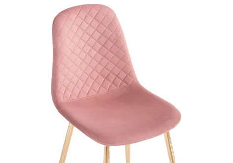 Стул на металлокаркасе dabl pink / gold
