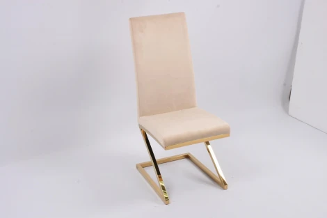 Стул обеденный Палермо MC799-BG-2, 60х46х105 см, бежевый/глянцевое золото IST-CASA