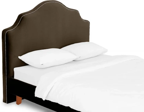 Кровать Queen II Victoria L 1600 ОГОГО (арт.663240), (Ткань/Коричневый)