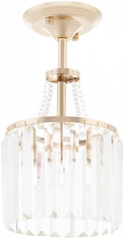 Подвесная люстра хрустальная на штанге Arte Milano Sorrento-1009 371009/1/50/200 GD (220V)