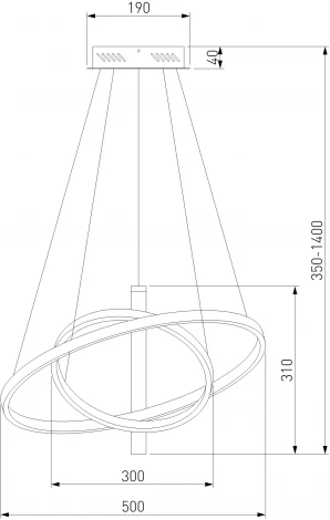 Подвесной светильник Eurosvet Stroke 90270/1 черный (LED, 220V, на тросе)