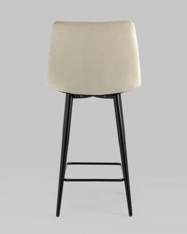 Стул полубарный Stool Group Джанго велюр бежевый высота сиденья 60 см УТ000035297