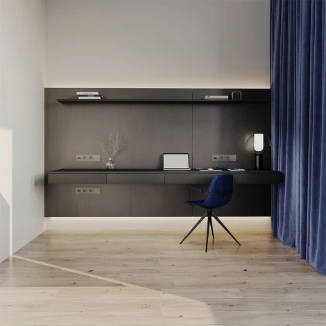 Выключатель двухклавишный (титан) Voltum S70 VLS020106