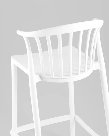 Стул полубарный Campo пластик белый Stool Group арт.УТ000039941