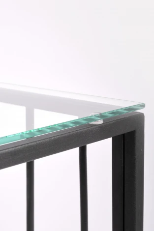 Консольный стол AllConsoles 1021-CB clear черный муар