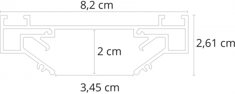 Профиль для накладного шинопровода Arte Lamp Track Accessories A630205