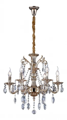 Подвесная люстра Omnilux Aosta OML-78903-06 (220V, на цепи, подсвечник, свеча)