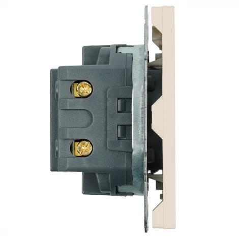 Розетка USB Type A+С (кашемир, soft touch) Stekker Эмили 49905