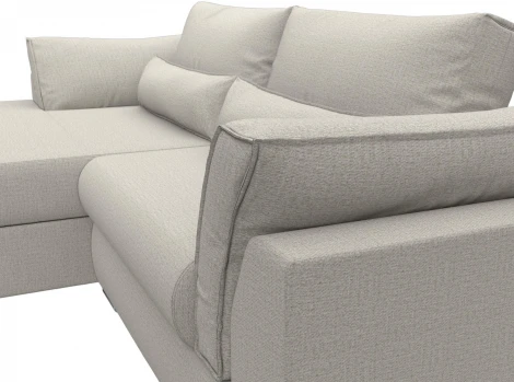 Диван угловой Пекин угол левый Лига Диванов (Рогожка) арт.122945L