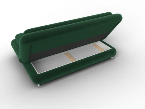 Диван-книжка Лига-123 (Металл,ЛДСП,Брус,Доска,Велюр/Зеленый) Лига Диванов 137617