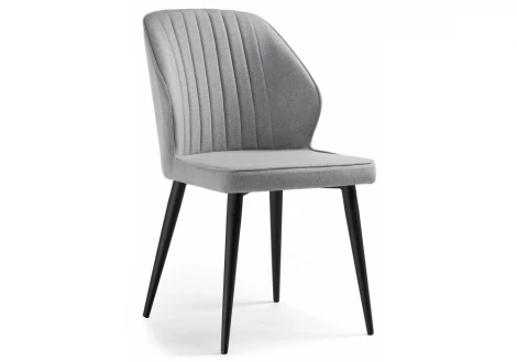 Обеденный стул на металлокаркасе Woodville Kosta gray / black 15219