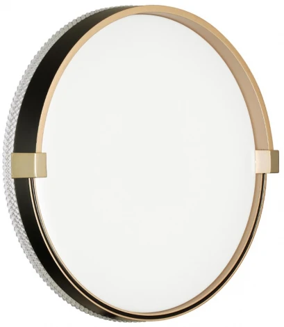 Настенно-потолочный светильник Sonex Olidi Black 7647/CL PALE SN пластик/белый/черный/золотой LED 30Вт 4000К D340 IP43 (220V, круглые)