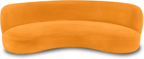 Диван Patti 2400 ОГОГО (арт.853227), (Мех/Оранжевый)