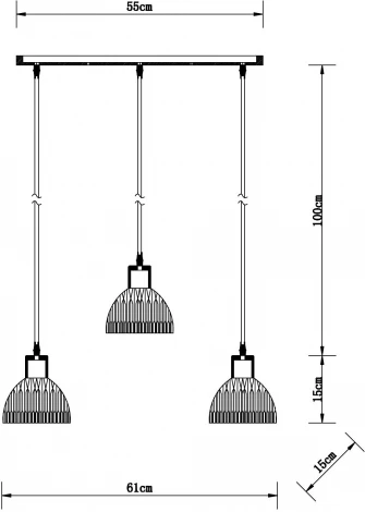 Подвесной светильник Arte Lamp Lancaster A5869SP-3BK