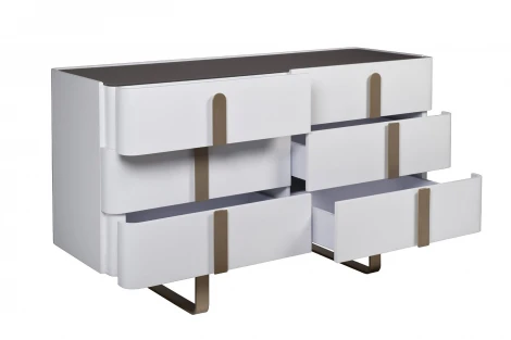 77IP-20861 Комод светлый с металл. каркасом 140*50*85см Garda Decor