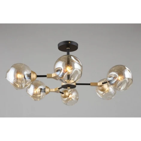 Потолочная люстра на штанге Omnilux 936 OML-93607-06 (220V, шарики)