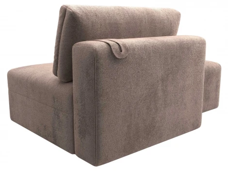 Модули диван и пуф Лига-060 НПБ (ЛДСП,Брус,Фанера,Велюр/Бежевый) Лига Диванов 129589