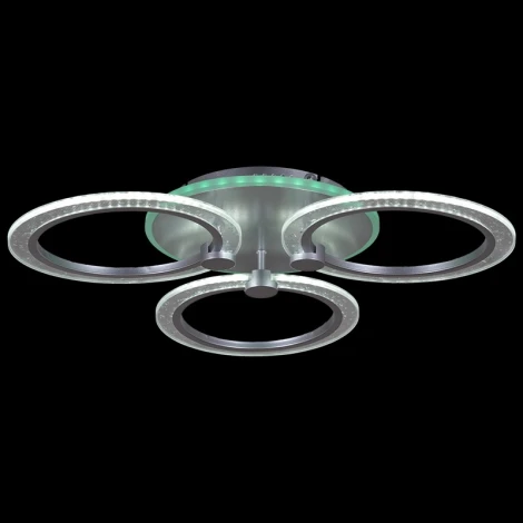 Потолочная люстра светодиодная на штанге с пультом регулировкой яркости и цветовой температуры Reluce 20433-0.3-3+1L SIL (220V)