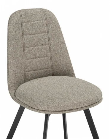 Обеденный стул Woodville Texas (Металл, Рогожка/Черный) арт.15885