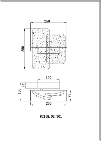 Настенный светильник Nelly WE158.02.301 Wertmark (LED, 220V)