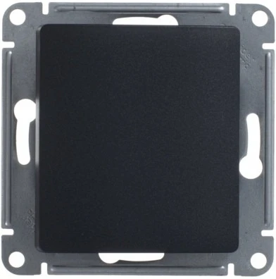 Выключатель встраиваемый одноклавишный (антрацит) Systeme Electric Glossa GSL000761