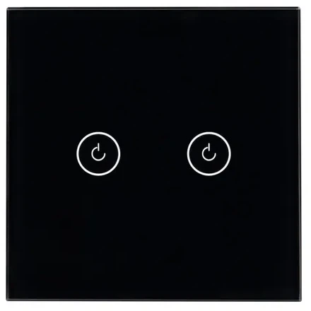 Выключатель сенсорный SWT-OMALI-S02-ZB-BK (250V, 10A, Zigbee) (Arlight, Стекло) 050040