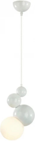 Подвесной светельник Lumion Blasen 6565/1A белый/белый матовый/металл/стекло E27 1*40W 220V (на проводе, шарики)