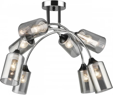Потолочная люстра на штанге Imex MD.2195-8-S-BK+CH