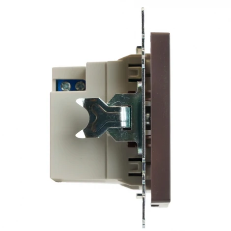 Розетка USB Type A+С (шоколад) Stekker Катрин 50057