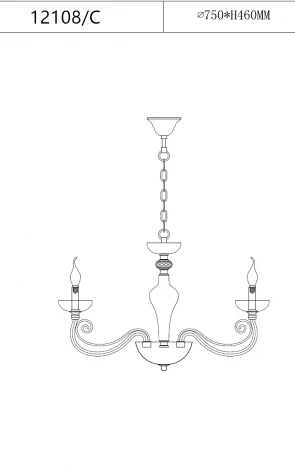 Подвесная люстра Newport 12100 12108/C