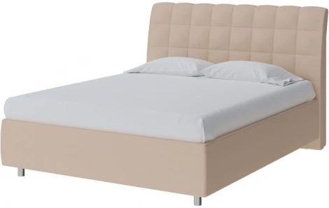 PROxSON Кровать Volumo без основания (Ткань: Рогожка Savana Camel (бежевый)) 80x200