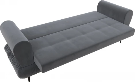 Диван-книжка Лига-045 (Серый/Велюр) Лига Диванов арт.122328