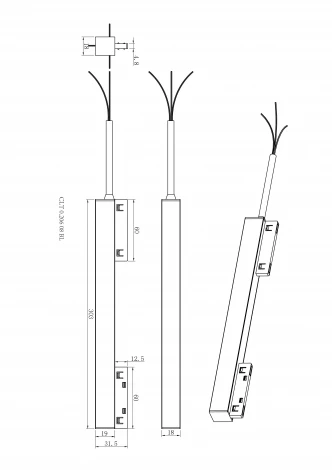 Драйвер для магнитного шинопровода 48V, 150W Crystal Lux UX5 CLT 0.206 08 BL