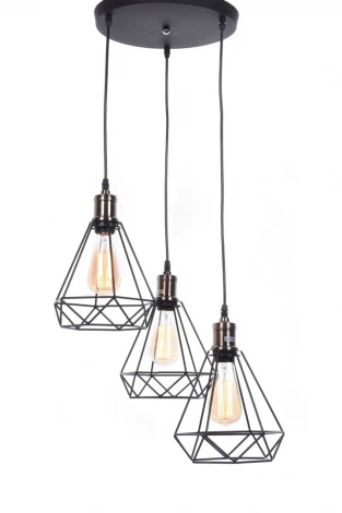 Подвесной светильник Lumina Deco Cobi LDP 11609-3 BK