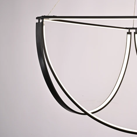 Подвесной светильник Solana Light 3 Black By ImperiumLoft Solana-Light01 (LED, 220V, пульт управления, на тросе)