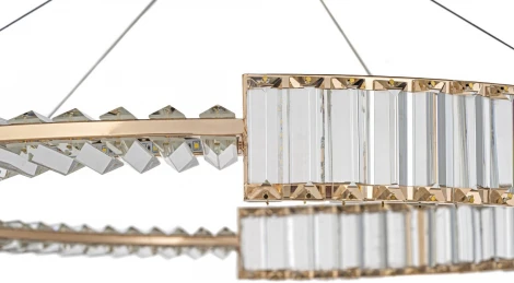 Подвесная люстра светодиодная хрустальная Arti Lampadari Carini Carini L 1.5.80.101 G (220V, на тросе)