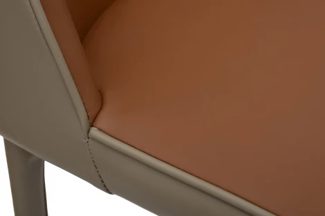 Стул барный экокожа терракота/бежевый  55*44*103см Garda Decor арт.163YH-16995