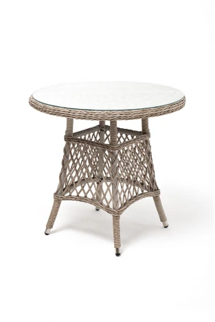 Обеденная группа плетеная, цвет бежевый 4SIS Эспрессо-80 R ECR2T1-3-SET beige